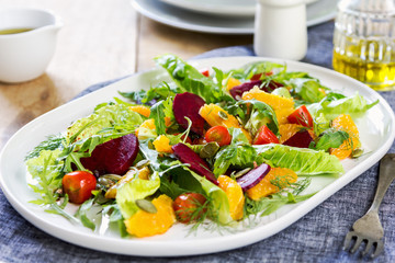 Orange with Beetroot salad