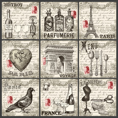 Naklejka premium Paris collection