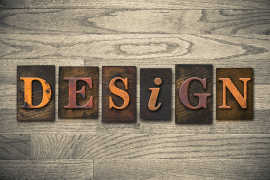 Design Concept Wooden Letterpress Type