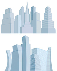 Fototapeta premium Silhouette of the city