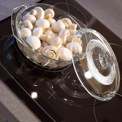 kitchen macro photo mushrooms