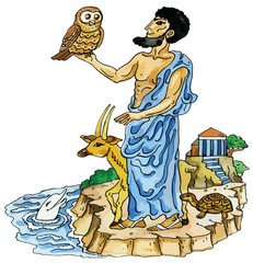 Ancient Greek and animals mascots