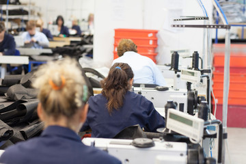 women working in textile factory