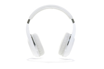 white headphones isolated