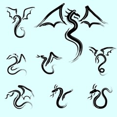 Obraz premium dragon. logo (part 1)