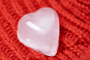 Fototapeta premium Ice cube, heart