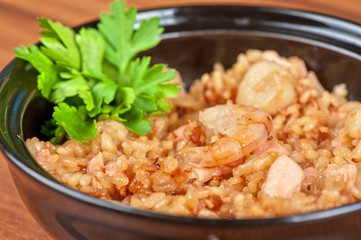 Shrimps risotto