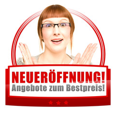 Neueröffnung! Button, Icon