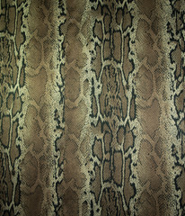 texture of print fabric stripes snake for background