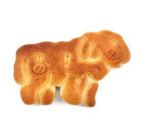 sheep cookies on a white background