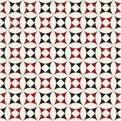Cotton fabric Vector seamless pattern. Repeating geometric tiles