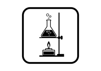 Laboratory vector icon on white background