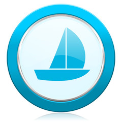 yacht icon sail sign