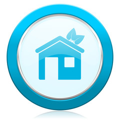 house icon ecological home symbol
