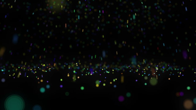 color rain abstract particle 4k
