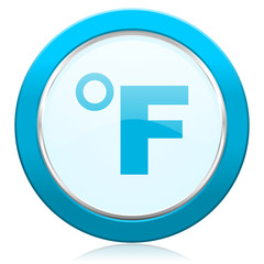 fahrenheit icon temperature unit sign