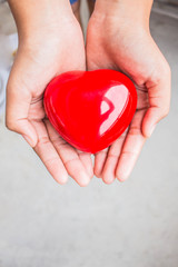 Fototapeta premium heart in hands