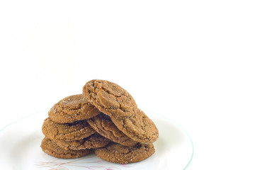 Homemade Sugared Molasses Cookies