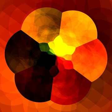 Abstract Orange Background for Design Artworks - Colorful