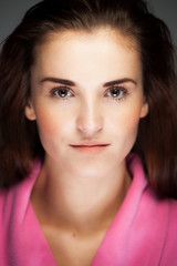 Obraz premium Smooth, fresh and healthy model girl face