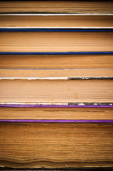 The background of the pages of old books