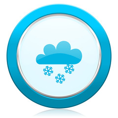 snowing icon waether forecast sign