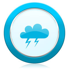 storm icon waether forecast sign