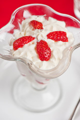 strawberry with cream