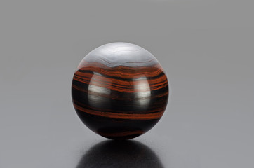 Iron tiger eye sphere