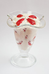 strawberry with cream