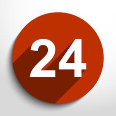 Vector all day open web icon.