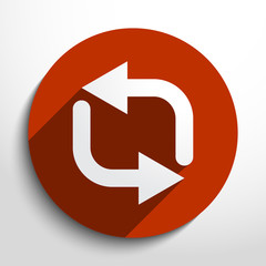 Vector update web icon.