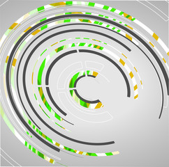 Abstract technology circles background