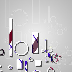 Colorful abstract circles background