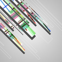 Abstract futuristic geometric shapes