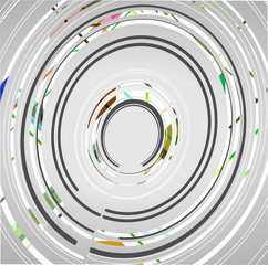 Abstract technology circles background