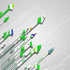 Arrow design background.