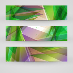 Vector banner set for your design