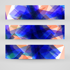 Vector banner set for your design