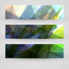 Vector banner set for your design