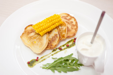 corn pancakes