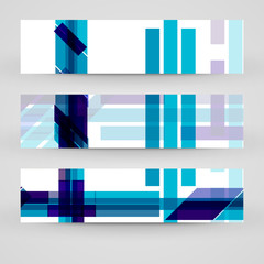 Obraz premium Vector banner set for your design