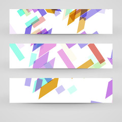 Vector banner set for your design