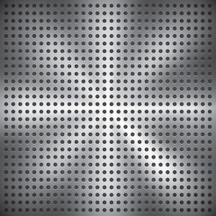Holey metal surface, vector texture