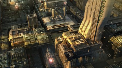 Futuristic city © Miguel Aguirre