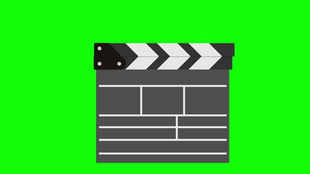Cinema clap board. Filmmaking and video production.