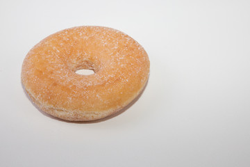White homemade donut