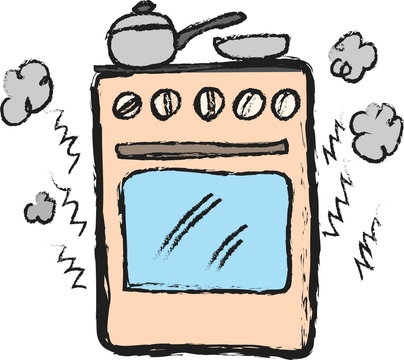 cartoon stove