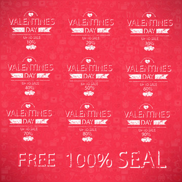 Template valentines day up to sale card.
