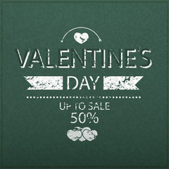 Template valentines day up to sale 50% card and banner on realis